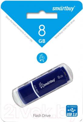Usb flash накопитель SmartBuy Crown Blue 8GB (SB8GBCRW-Bl)