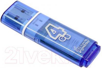 Usb flash накопитель SmartBuy Glossy Blue 4GB (SB4GBGS-B)