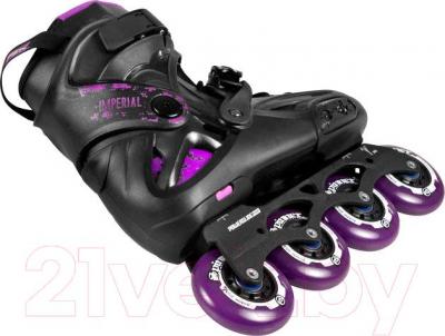 Роликовые коньки Powerslide Imperial One 80 908068 (фиолетовый, размер 40) - вид сбоку