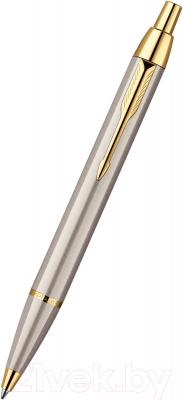 Ручка шариковая имиджевая Parker IM Brushed Metal GT S0856480 - общий вид