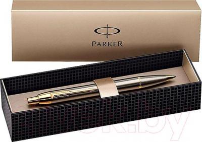 Ручка шариковая имиджевая Parker IM Brushed Metal GT S0856480 - упаковка