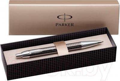 Ручка шариковая имиджевая Parker IM Premium Dark Grey Chiselled S0908710 - упаковка