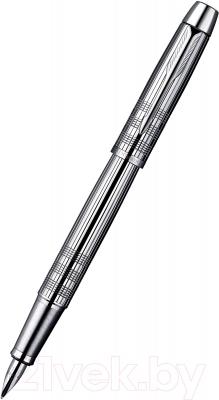 Ручка перьевая имиджевая Parker IM Premium Shiny Chrome Chiselled S0908640