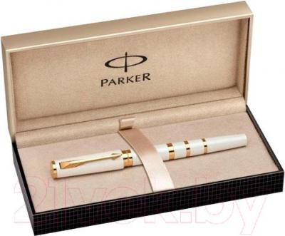 Ручка капиллярная имиджевая Parker Ingenuity Slim Pearl and Metal GT 1858536 - коробка