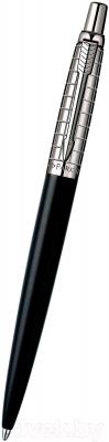 Ручка шариковая имиджевая Parker Jotter Premium Satin Black Stainless S0908860