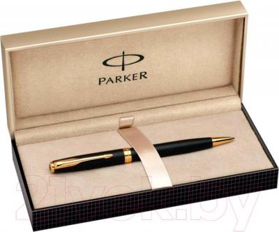 Ручка шариковая имиджевая Parker Sonnet 07 Matte Black GT S0818000 - коробка