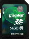 Карта памяти Kingston SDXC (Class 10) 64GB (SDX10V/64GB) - 