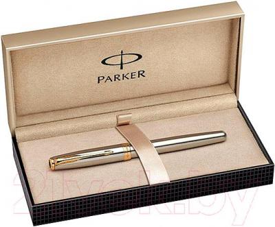 Ручка перьевая имиджевая Parker Sonnet 07 Stainless Steel GT S0809110