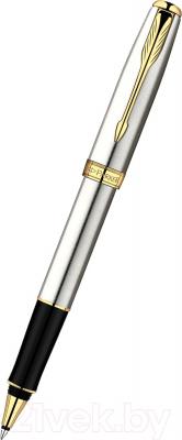Ручка-роллер имиджевая Parker Sonnet 07 Stainless Steel GT S0809130