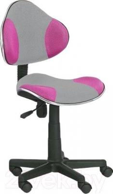 Кресло детское Halmar Flash 2 (серый/розовый)