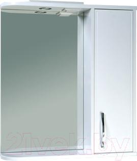 Шкаф с зеркалом для ванной АВН Сильвер 70 / 39.09