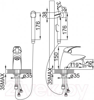 Смеситель IDDIS Carlow CARSB00I08