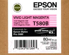 

Картридж Epson, Светло-пурпурный, C13T580B00