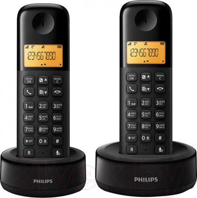 Беспроводной телефон Philips D1302B/51