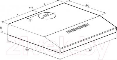 Вытяжка плоская Krona Jessica Slim Sensor 500 / 00018165 (белый)