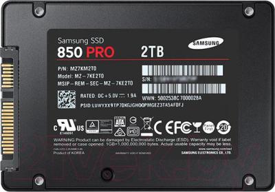 SSD диск Samsung 850 Pro 2TB (MZ-7KE2T0BW)
