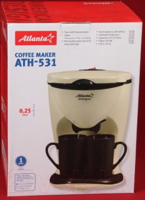 Капельная кофеварка Atlanta ATH-531 (бежевый)
