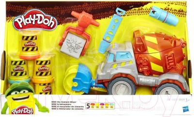 Набор для лепки Hasbro Play-Doh Задорный цементовоз B1858
