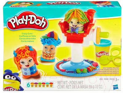 Набор для лепки Hasbro Play-Doh Сумасшедшие прически / B1155