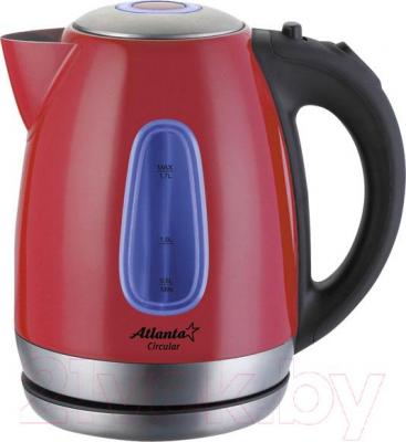Электрочайник Atlanta ATH-786 (красный) - цвет чайника: красный/цвет уточняйте при заказе