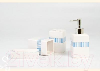 Набор аксессуаров для ванной и туалета Arya Kalli / NDVKalliG (голубой)