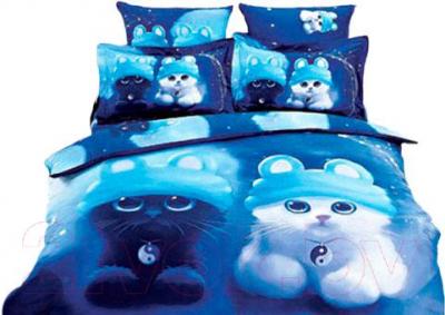 Комплект постельного белья Arya Сатин Печатное Cat Dream / PB200X220Cat (200x220)