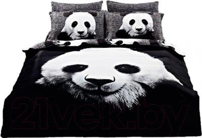 Комплект постельного белья Arya Сатин Печатное Panda / PB200X220Pan (200x220)