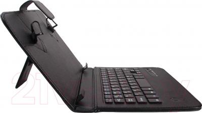 Чехол с клавиатурой для планшета Flycat KC701 (черный) - вид сбоку