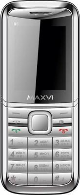 Мобильный телефон Maxvi M1 (серебристый)