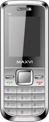 Мобильный телефон Maxvi M2 (серебристый)