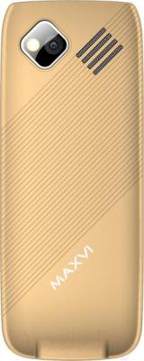 Мобильный телефон Maxvi M3 (золотой)