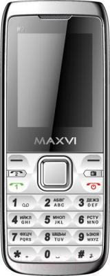 Мобильный телефон Maxvi M3 (серебристый)