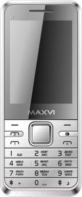 Мобильный телефон Maxvi X1 (серебристый)