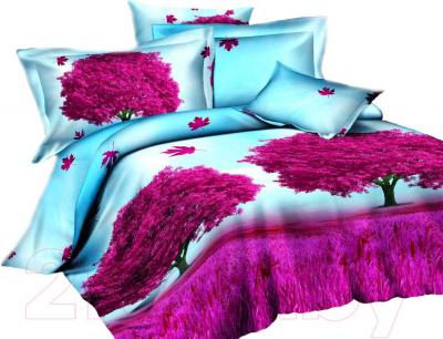 Комплект постельного белья Arya Сатин Печатное Allberro Violet / PB160X220AlVi (160x220)