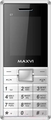 Мобильный телефон Maxvi C7 (бело-красный)