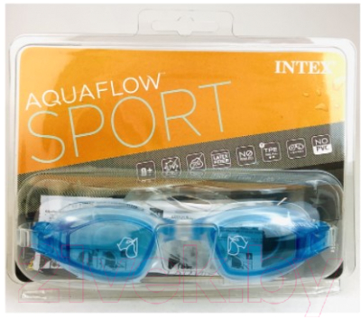 Очки для плавания Intex Free Style Sport Googles / 55682 (голубой)