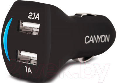 Зарядное устройство автомобильное Canyon CNE-CCA23SB (черный)