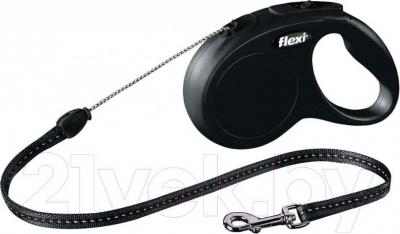 Поводок-рулетка Flexi New Classic 11801 (S, черный ) - общий вид