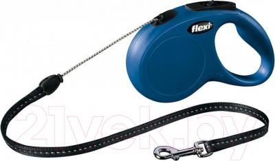Поводок-рулетка Flexi New Classic 11802 (S, синий) - общий вид