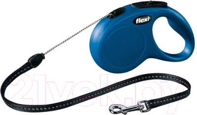 Поводок-рулетка Flexi New Classic 11812 (М, синий)