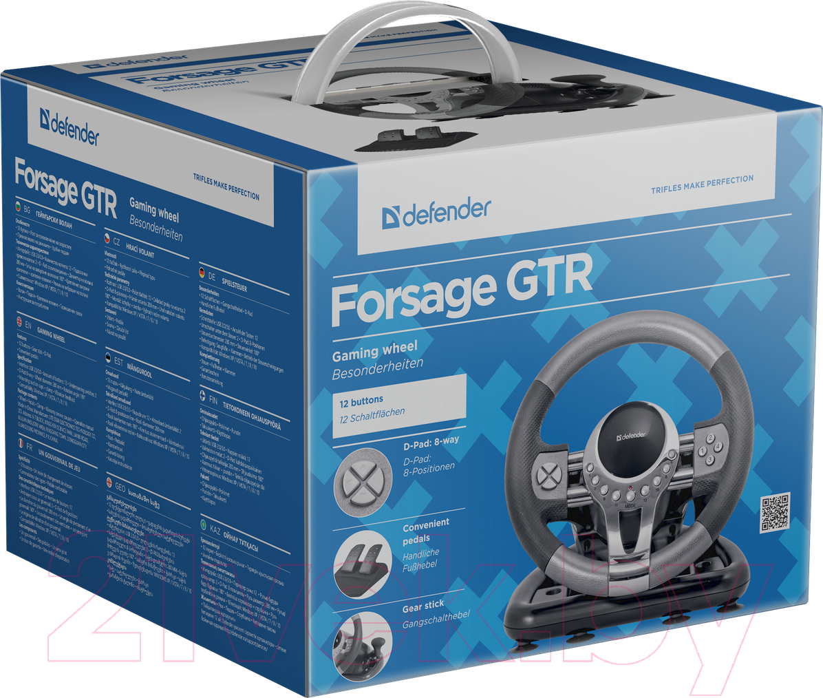 Игровой руль Defender Forsage GTR