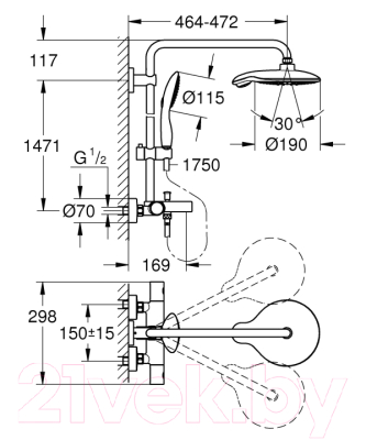 Душевая система GROHE Euphoria System 26227000