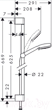 Душевой гарнитур Hansgrohe Crometta 100 26651400