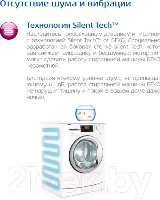 Стиральная машина Beko RKB58801MA - технология Silent Tech