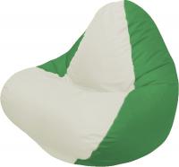 Бескаркасное кресло Flagman Relax Г4.1-004 (белый/зеленый) - 