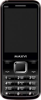 Мобильный телефон Maxvi X800 (черно-красный)