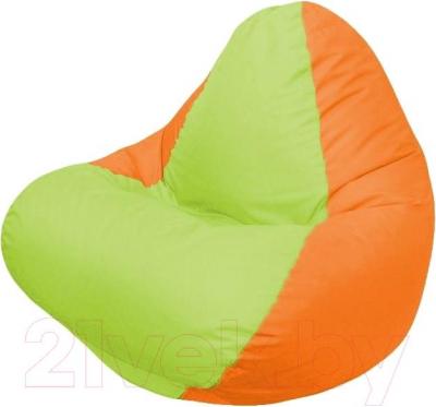 Бескаркасное кресло Flagman Relax Г4.1-013 (салатовый/оранжевый)