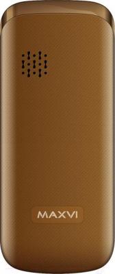 Мобильный телефон Maxvi C4 (коричневый)