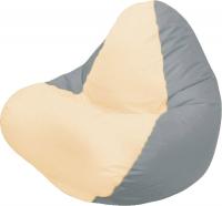 Бескаркасное кресло Flagman Relax Г4.1-022 (светло-бежевый/светло-серый) - 