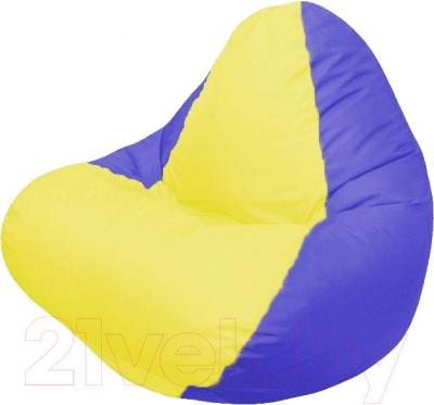 Бескаркасное кресло Flagman Relax Г4.1-029 (желтый/синий)